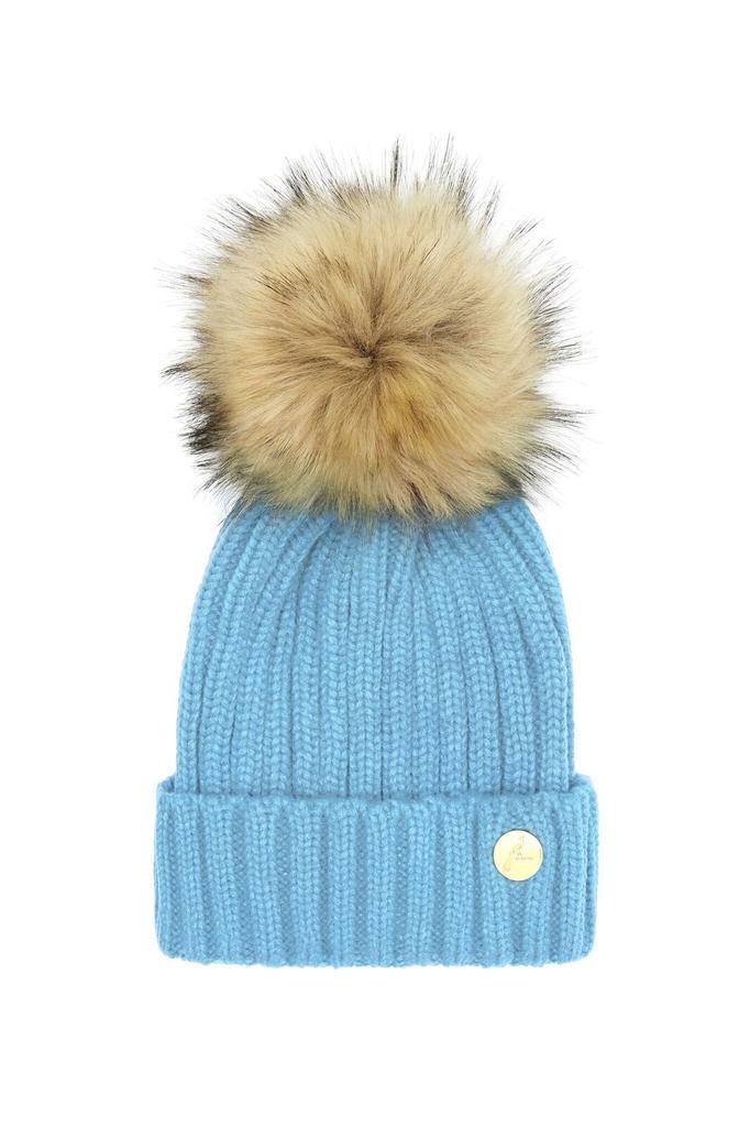 Hortons England Hortons England Meribel PomPom Hat - Sky Blue