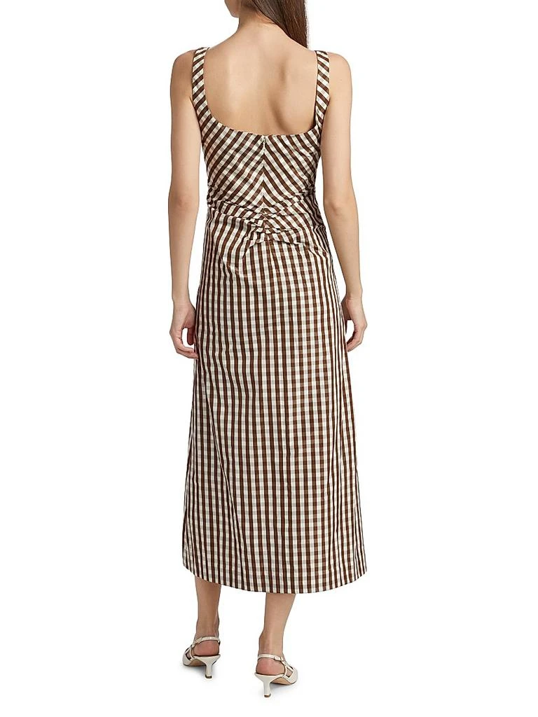 LELA ROSE Ruched Tank Sheath Midi-Dress 5