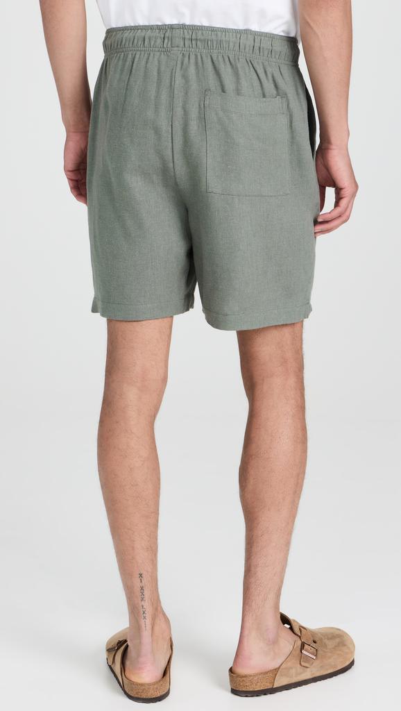 Onia Classic Pull On Linen Shorts 6.25"