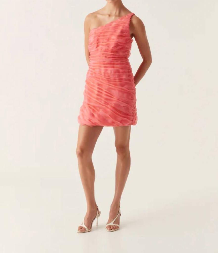 Aje Mercury Iridescent Mini Dress