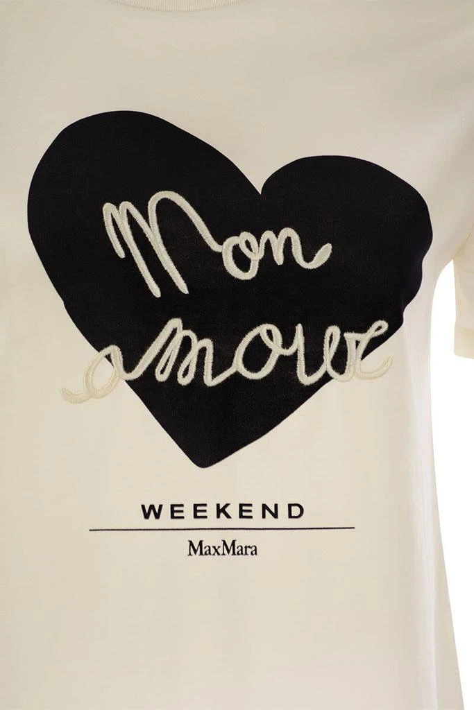 Weekend Max Mara Weekend Max Mara Vello - Cotton Jersey T-Shirt With Print 4