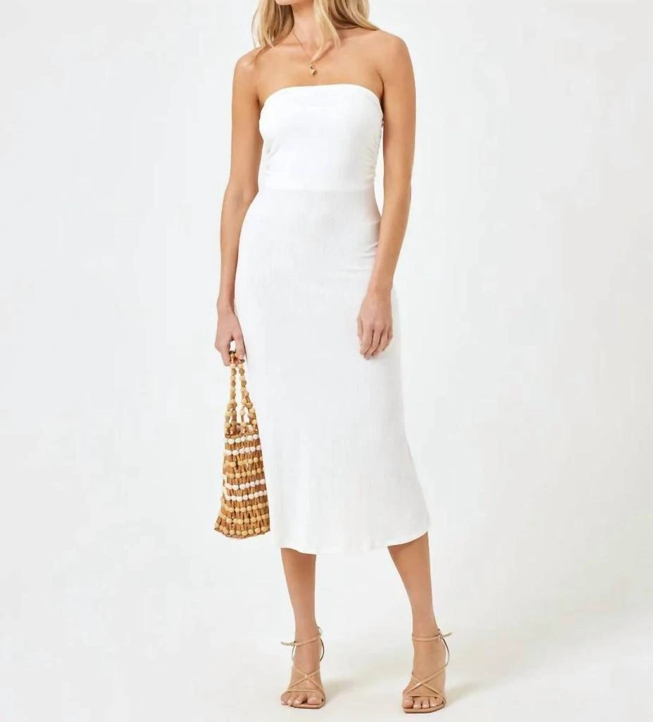 L*Space Manaia Midi Dress In Cream 1