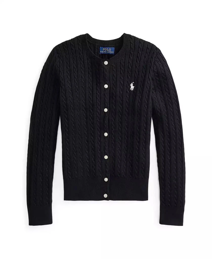 Ralph Lauren Girls 7-16 Cable-Knit Cotton Cardigan 1