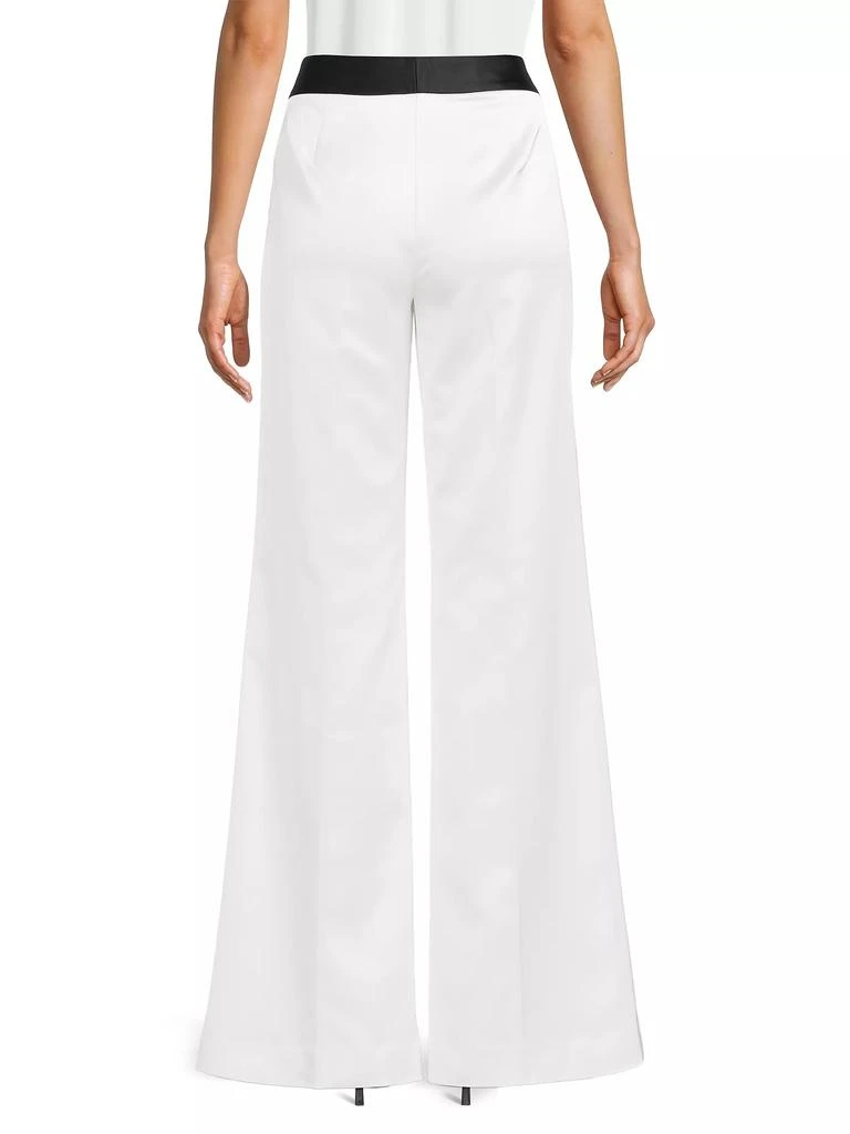 UNGARO Karina Wide-Leg Satin Pants 5