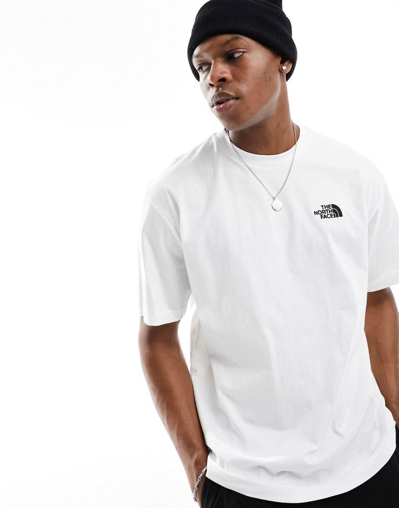 The North Face The North Face Simple Dome logo oversized t-shirt in white