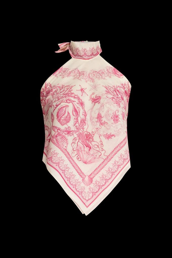 Versace Versace Patterned Open Back Top 1