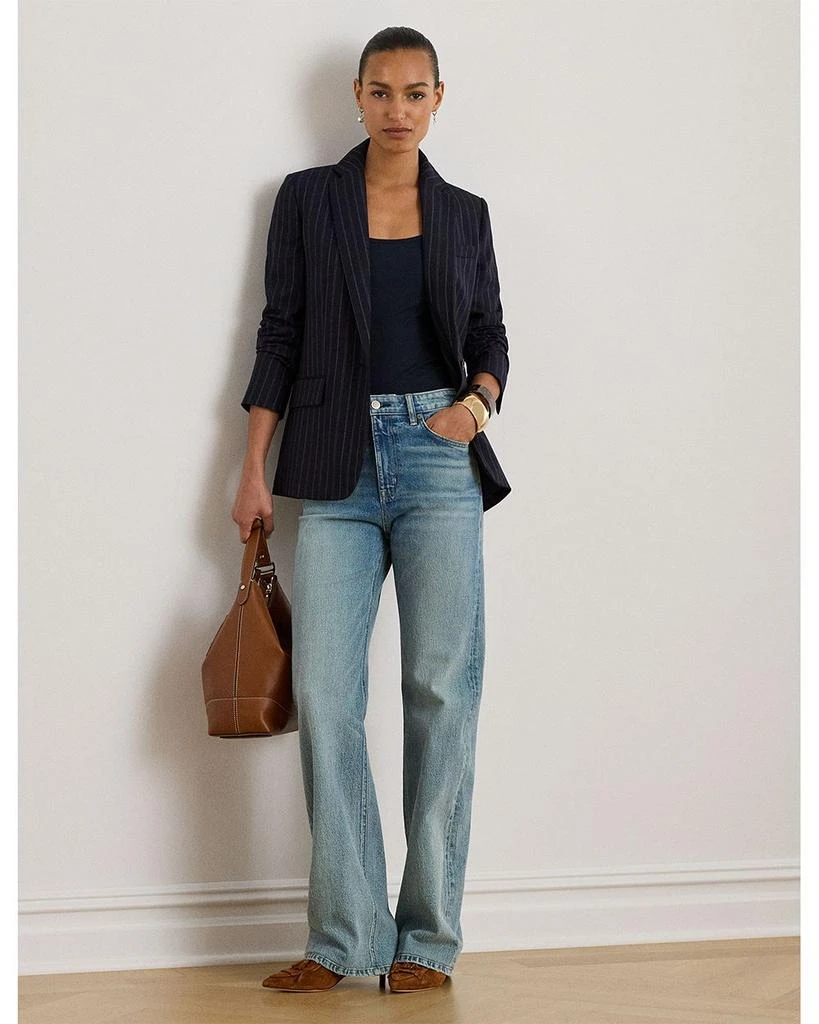 Ralph Lauren Striped Wool Blend Twill Blazer 2