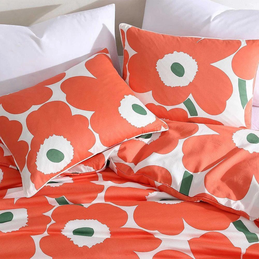marimekko Unikko Cotton Sateen Floral Duvet Cover Set 6