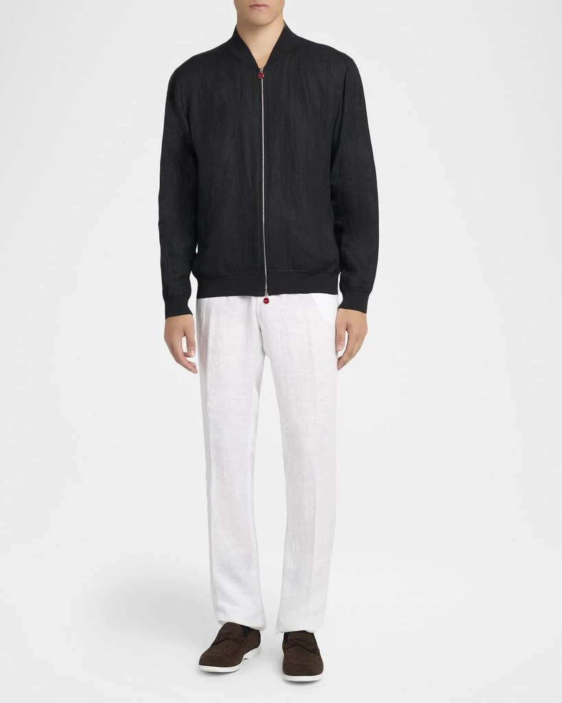 Kiton Men
s Linen Full-Zip Blouson 2