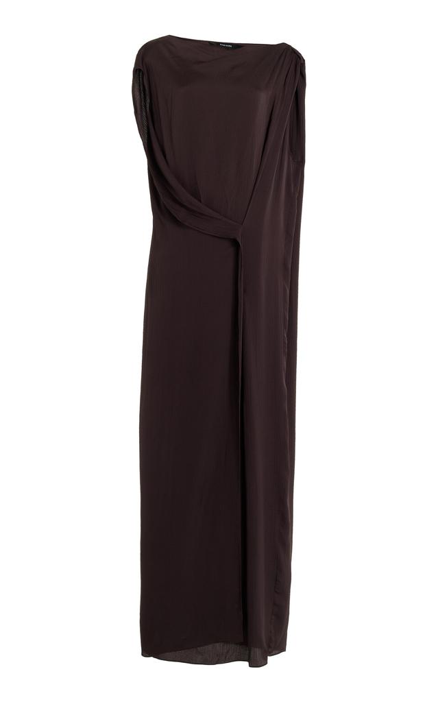 Bondi Born BONDI BORN - Ardea Draped Rayon-Jersey Maxi Dress - Brown - M - Moda Operandi