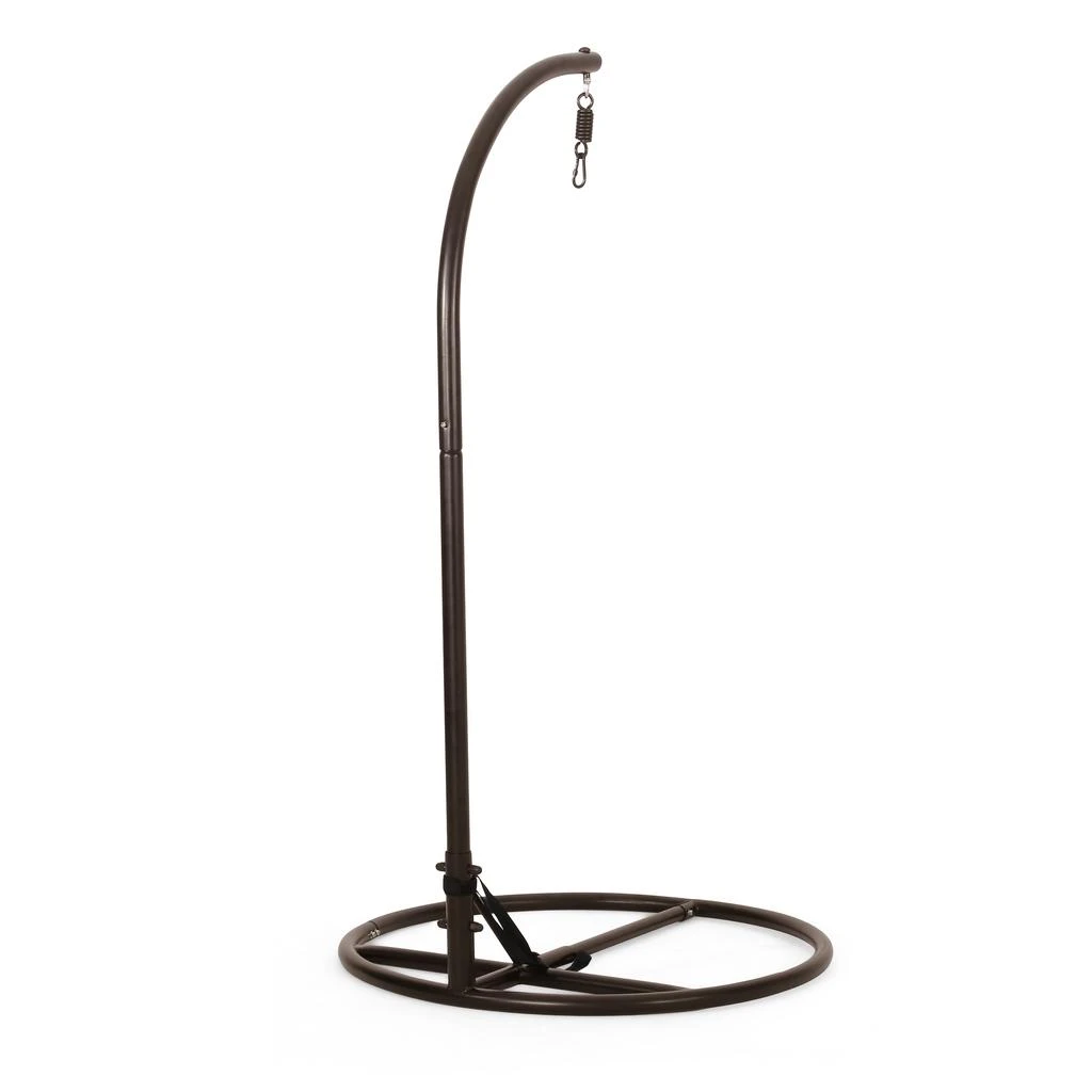 Streamdale Furniture Streamdale Free-Standing Iron Hammock Chair Stand for Indoor-Outdoor Use 6