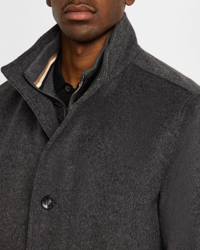 Hugo Boss Men's Coxtan Wool-Cashmere Coat with Removable Bib 5