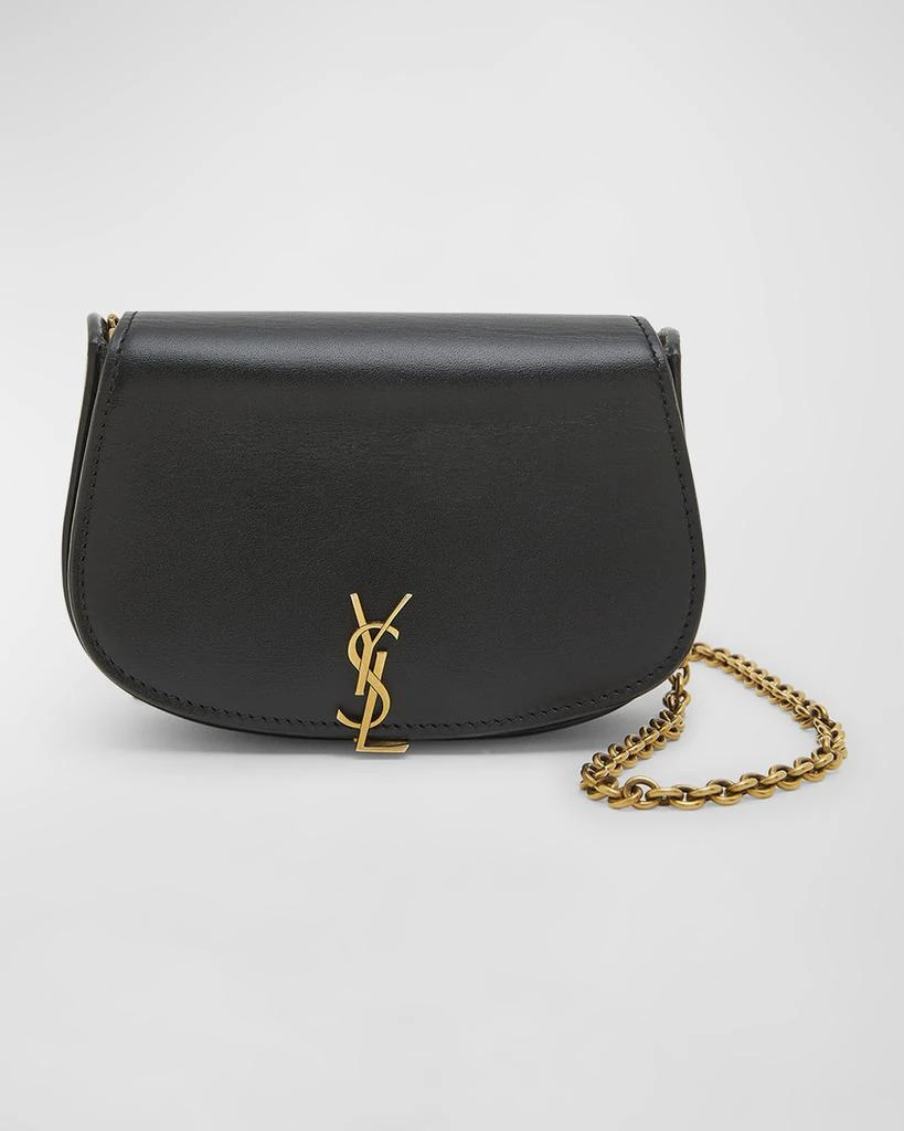 Yves Saint Laurent Mini YSL Wallet On Chain in Smooth Leather 1