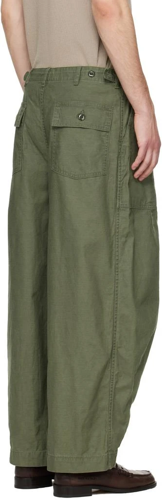 Needles Khaki H.D. Fatigue Trousers 3
