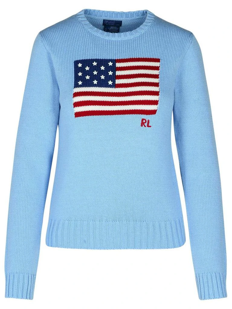 Ralph Lauren Polo Ralph Lauren Light Blue Cotton Sweater 1