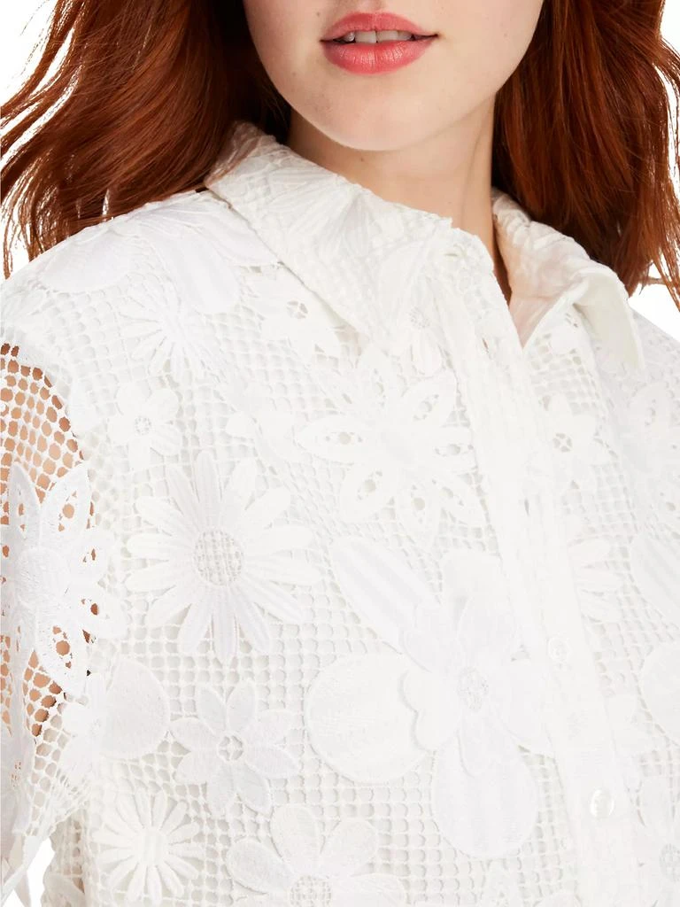 Kate Spade Floral Lace Crop Shirt 4