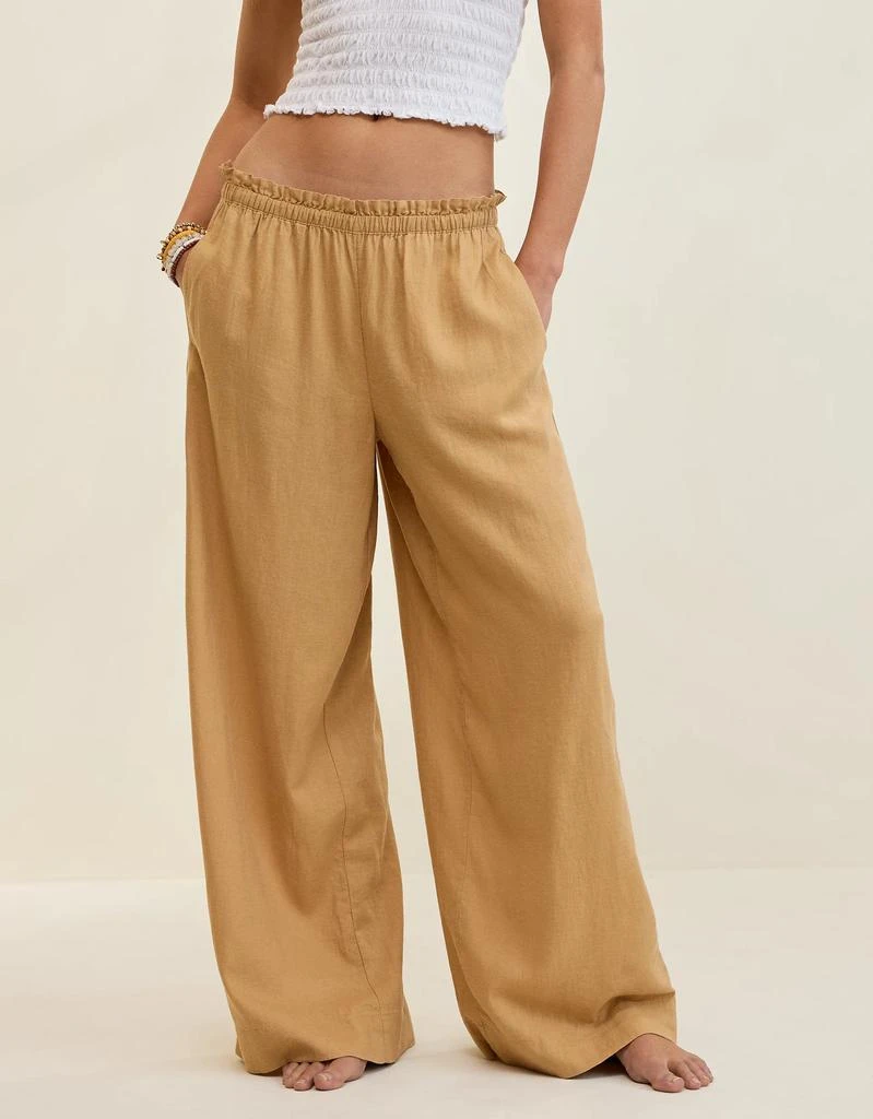 Aerie Aerie Linen Blend Trouser 5
