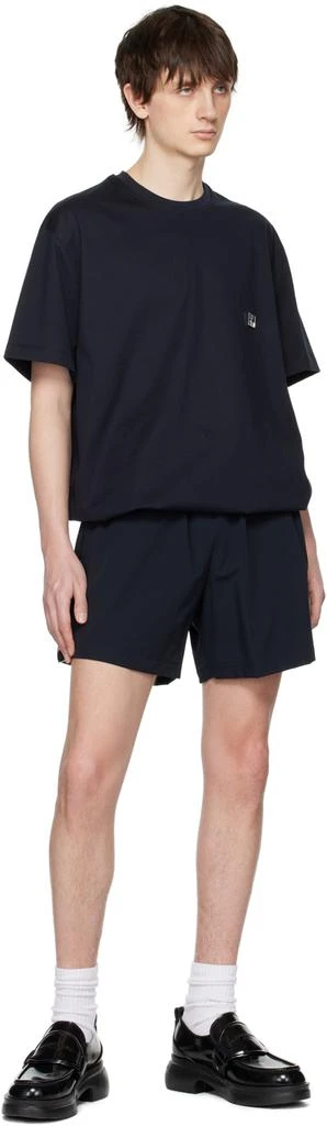 Wooyoungmi Navy Drawstring Shorts 4