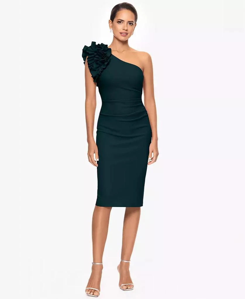 XSCAPE Women's One-Shoulder Sheath Dress 1