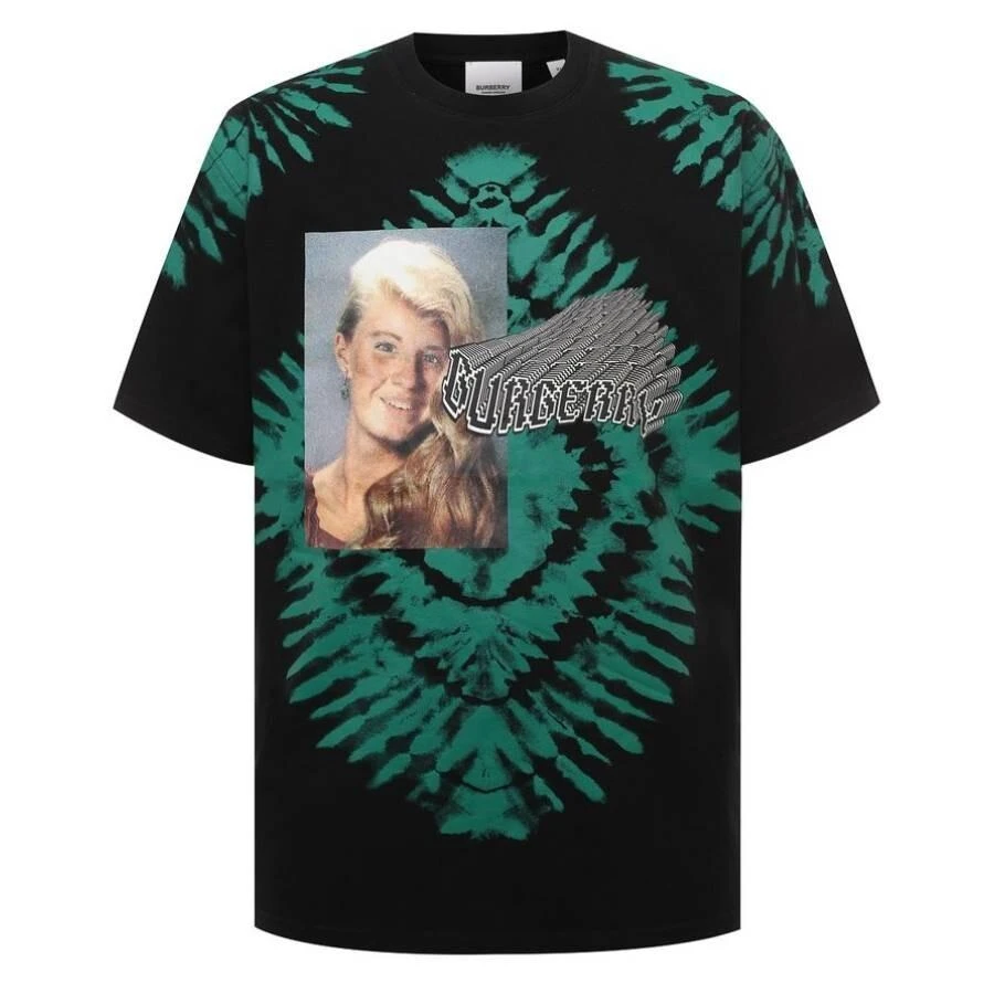 Burberry Tie-Dye Pattern T-Shirt
