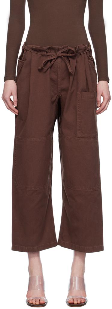 Gil Rodriguez Brown 'The Lou' Lounge Pants