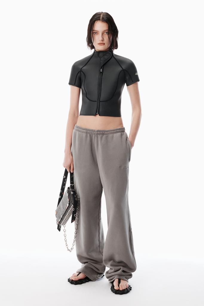Alexander Wang Grey Wide-Leg Sweatpants