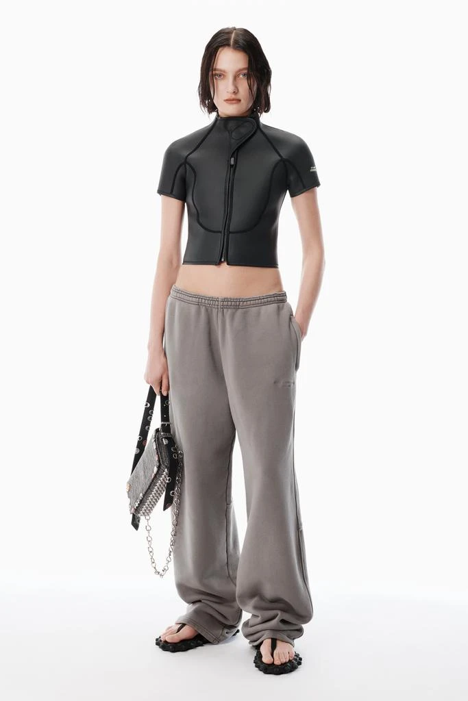 Alexander Wang Grey Wide-Leg Sweatpants 1