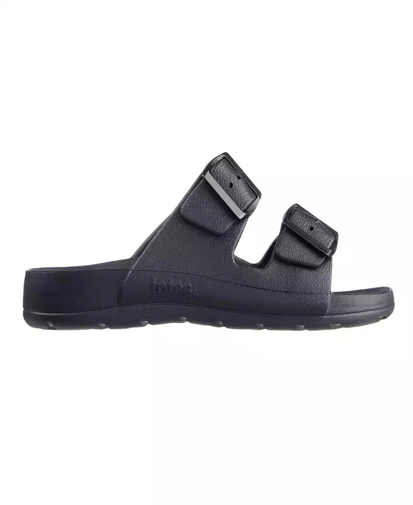 Totes Men's Double Buckle Adjustable Slides 2