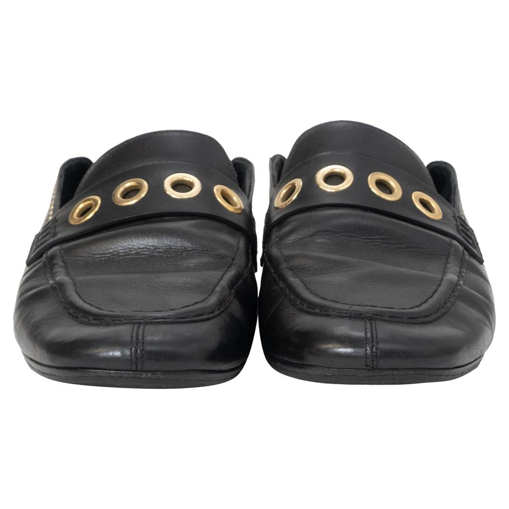 Isabel Marant Fosten Convertible Loafers in Black Leather