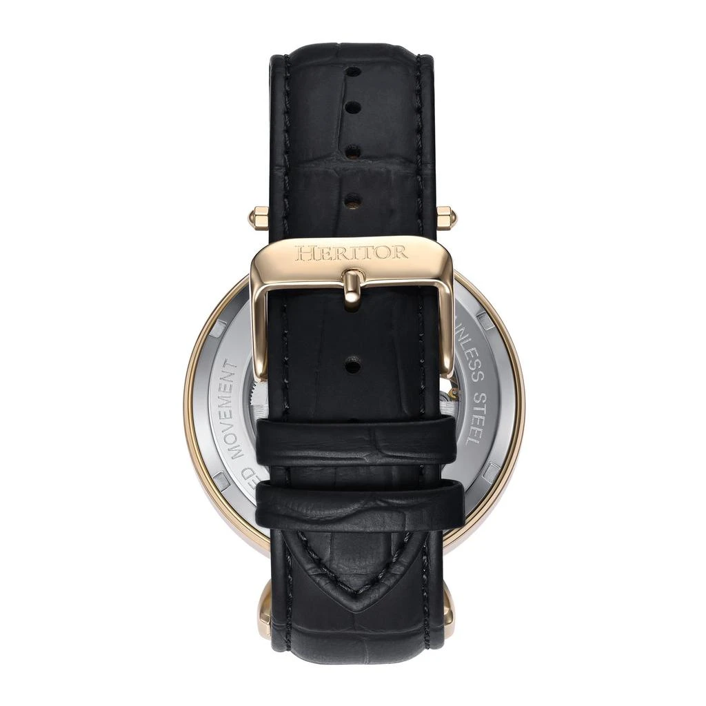 NWT Heritor Lincoln Automatic Moon Phase Black Dial Men\'s Watch Heritor Lincoln Automatic Moon Phase Black Dial Mens Watch  main image 3