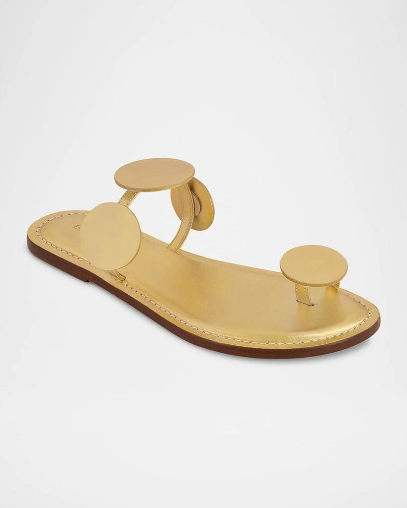 Bernardo New Moon Circle Metallic Flat Sandals 2