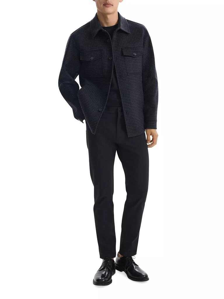 Theory Houndstooth Wool-Cashmere Shirt Jacket 2