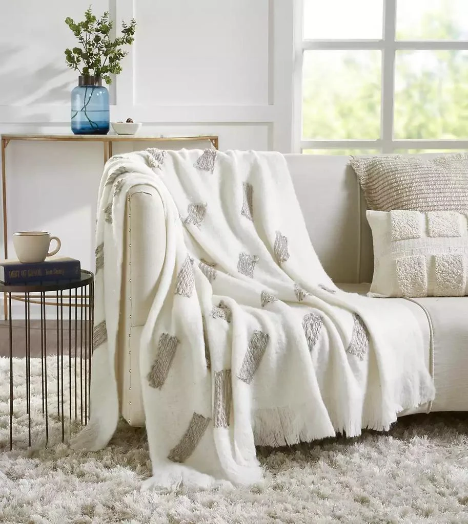 IHI Home Lux Mohair Throw Blanket I 50" x 70" 1