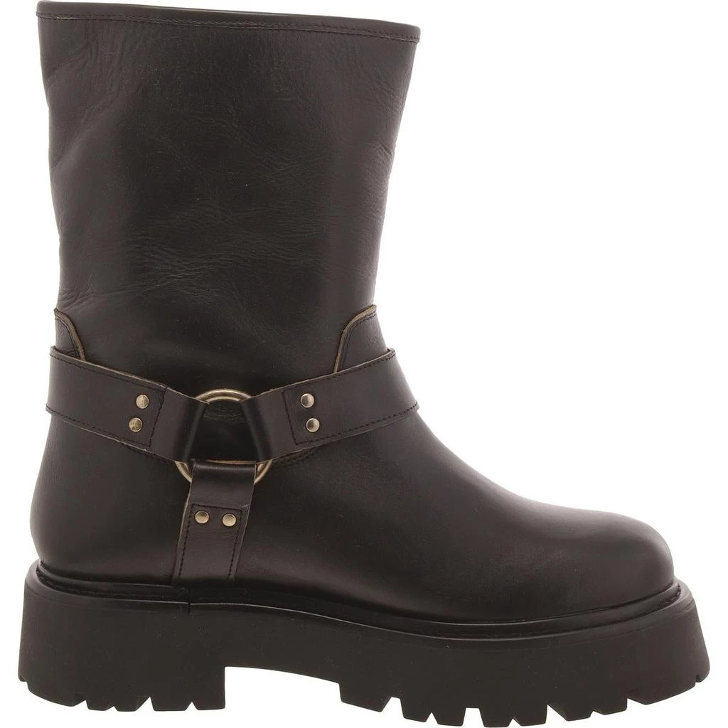 Steve Madden Reika Womens Leather Lugged Sole Mid-Calf Boots 2