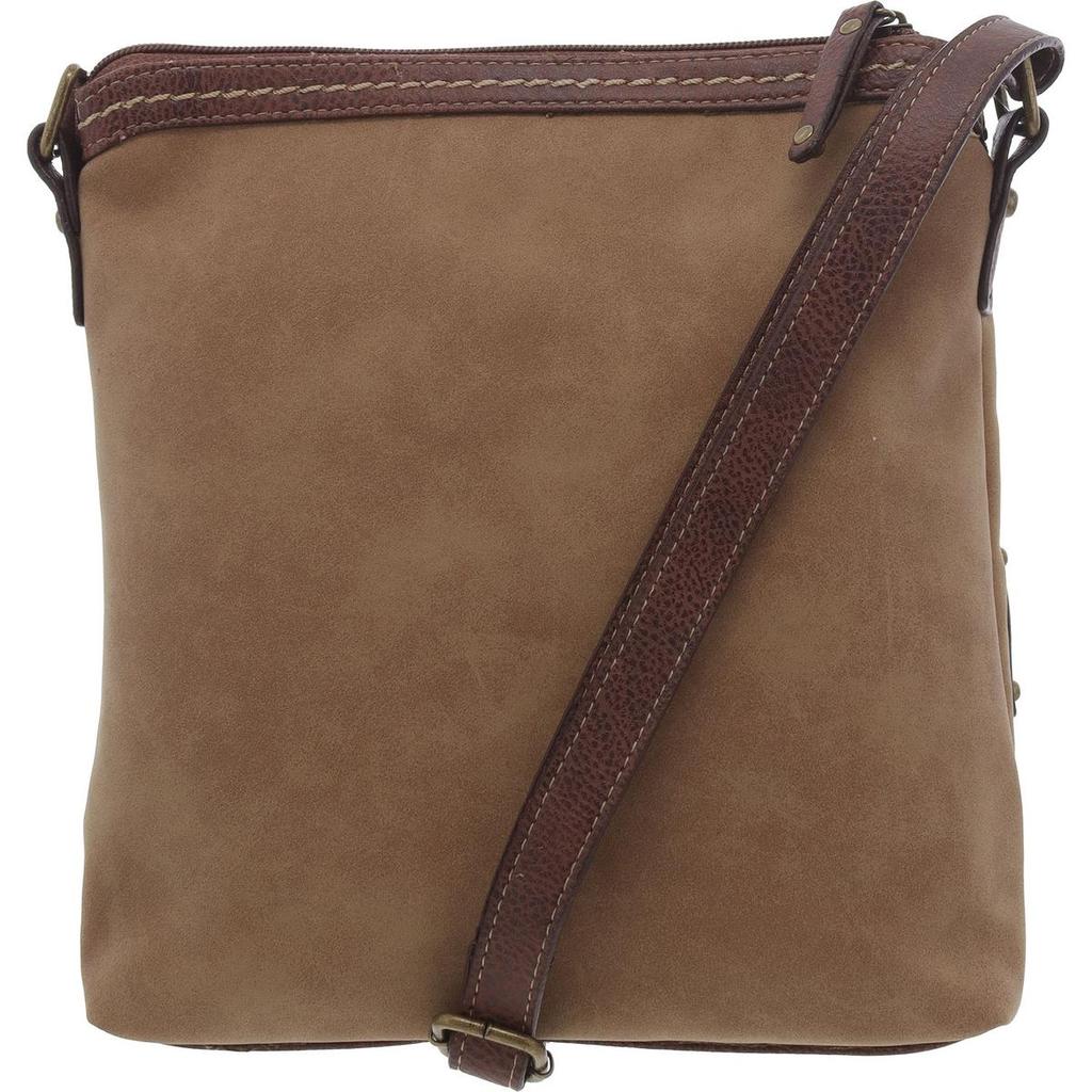 b.o.c. Womens Faux Leather Whipstitch Shoulder Handbag