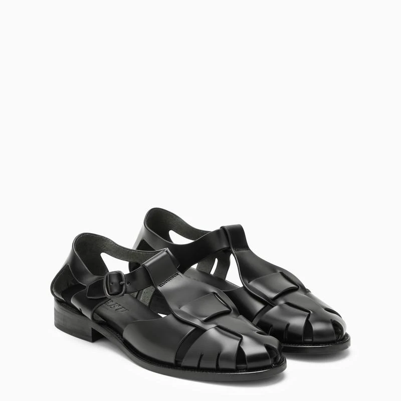 HEREU Black leather sandal 3