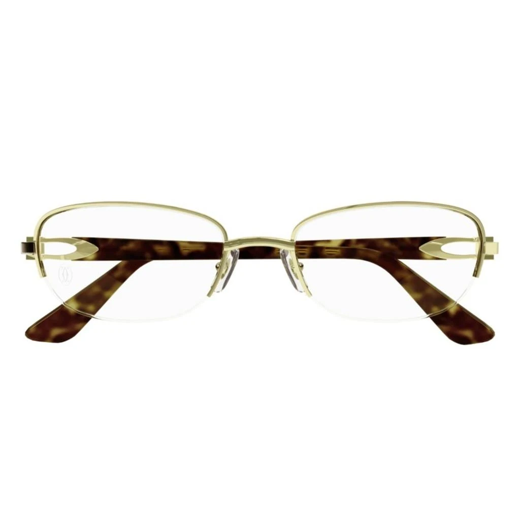 Cartier Cartier Oval Semi Rimless Glasses 1