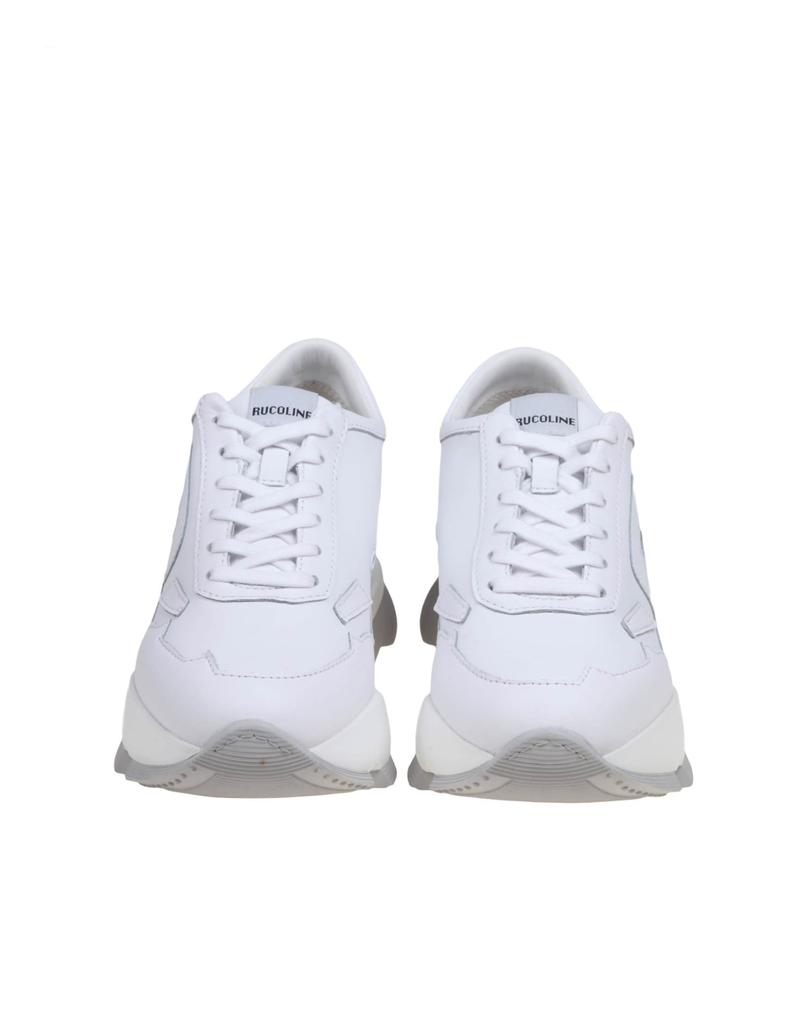 Ruco Line White Leather Sneakers