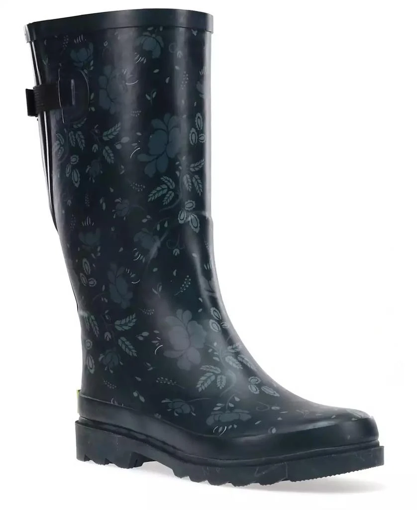 Western Chief Women's Floral Adjustable Calf Rain Boot 3
