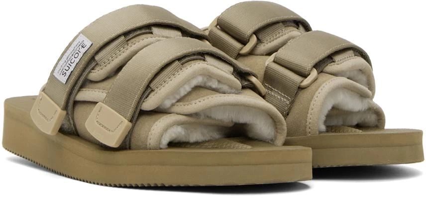 Suicoke Taupe MOTO-Mab Sandals 4