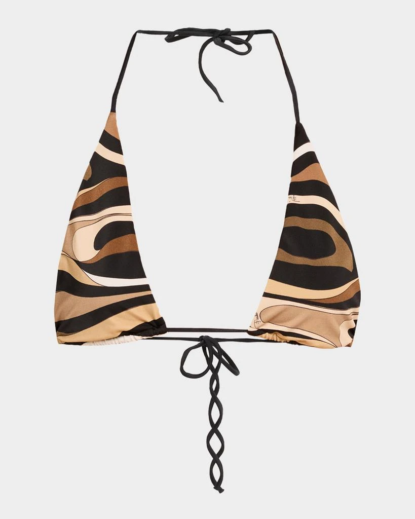 Pucci Marmo Triangle Bikini Top