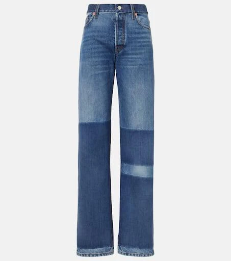 Gucci Distressed mid-rise straight jeans 1
