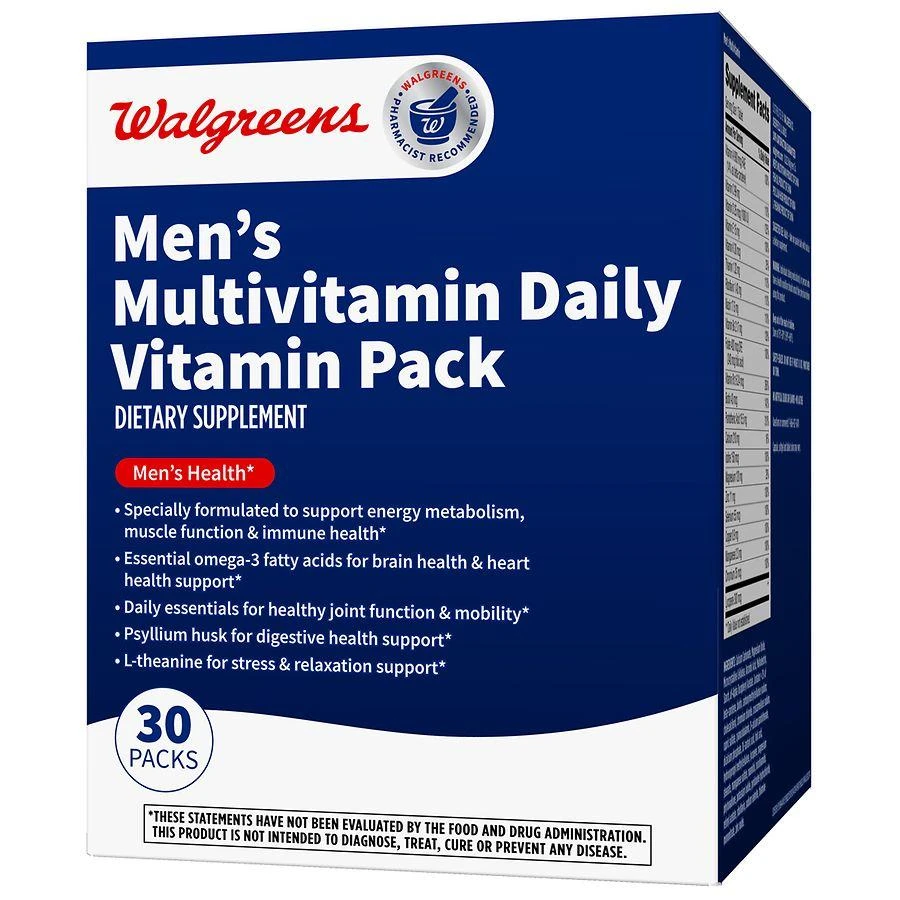 Walgreens Men's Multivitamin Daily Vitamin Pack 1