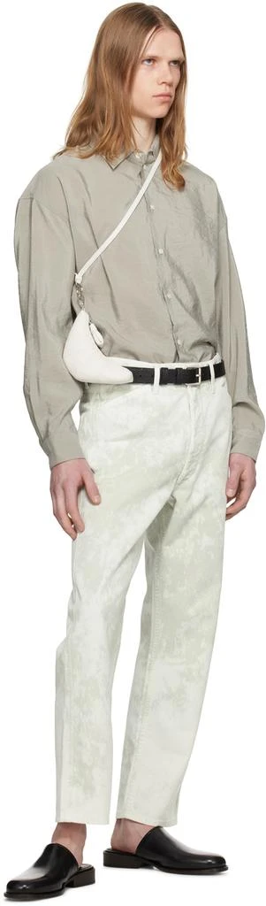 Lemaire Green Curved 5 Pocket Jeans 4