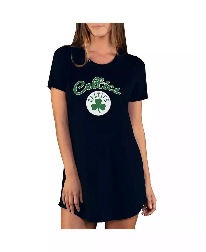 Concepts Sport Women's Black Boston Celtics Marathon Knit Nightshirt
