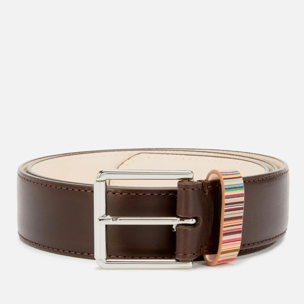 Paul Smith Paul Smith Striped Keeper Leather Belt 1