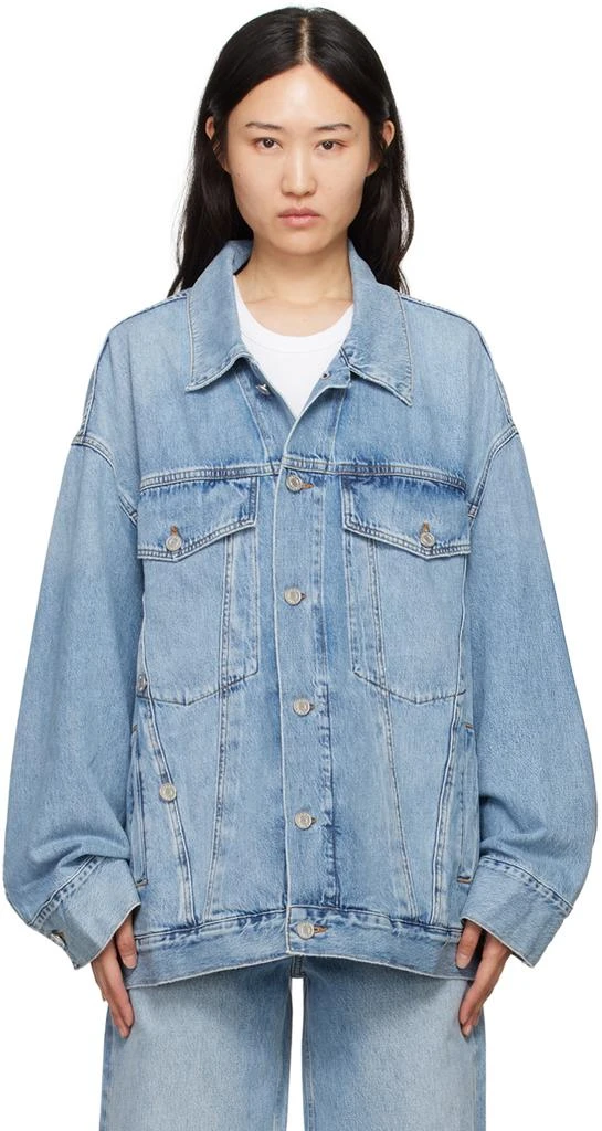 AGOLDE Blue Reworked Wayne Denim Jacket 1