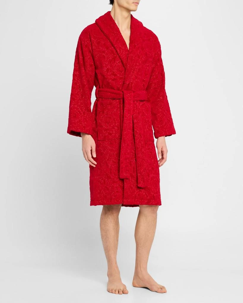 Versace Men
s Cotton Barocco Bathrobe 2