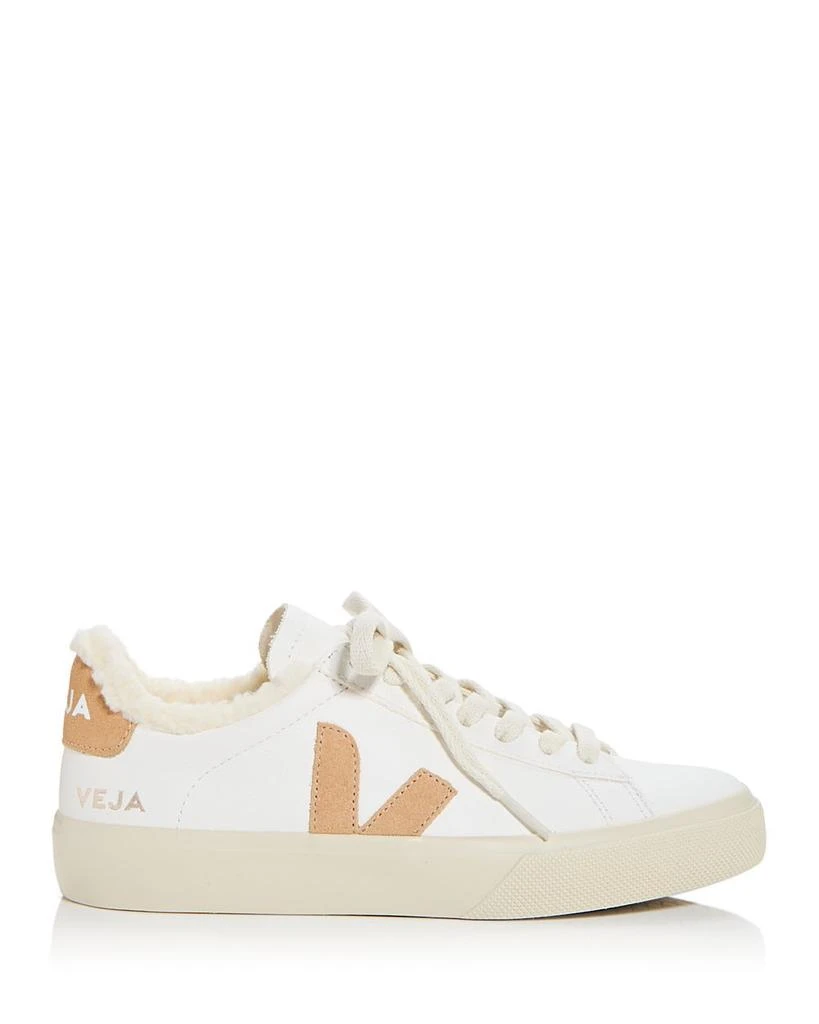 Veja Women's Campo Faux Shearling Lining Low Top Sneakers 2
