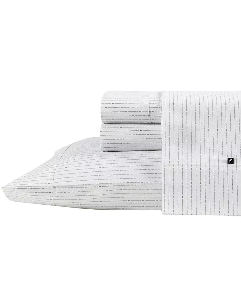 Nautica Buoy Line Cotton Percale 4-Piece Sheet Set, King 1